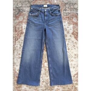 Citizens of Humanity Loli Mid Rise Baggy Palazzo Wide Leg Denim Jeans Size 25